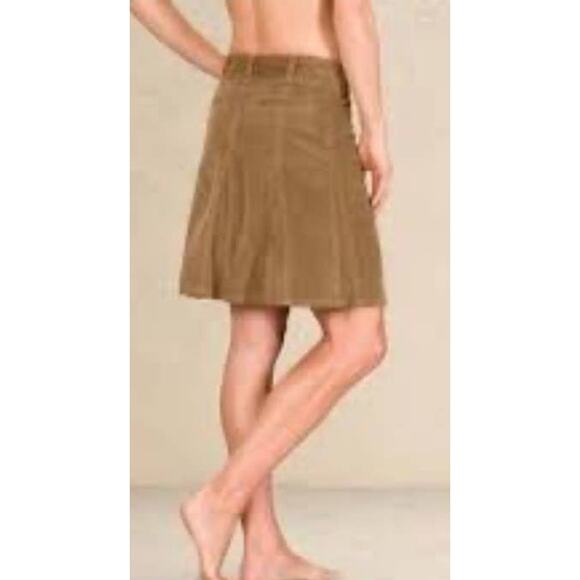 Athleta Whenever Cord Skirt Velvet Old Gold Mustard A Line Corduroy Mini Skirt 0 - Picture 2 of 12